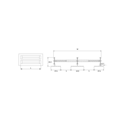 SJS-A Aluminium Jet Slot Ceiling Diffuser - Image 2